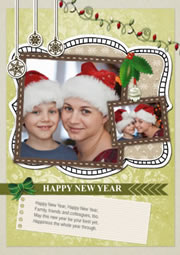 new year greeting card template