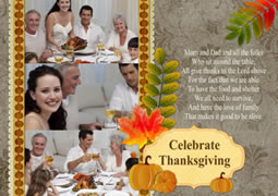personalized Thanksgiving card template