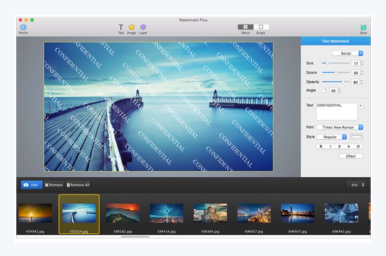 Watermark Plus - 批量为图片添加水印软件[OS X]丨反斗限免
