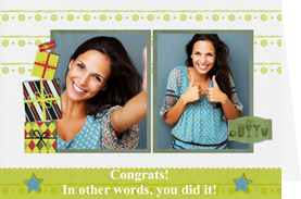 printable congratulation card for you've done it