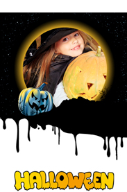 spooky halloween card template