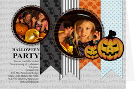 halloween party card template