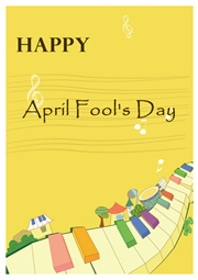 happy Fool's Day greeting card