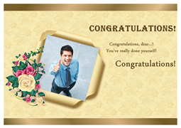 congratulation greeting card sample