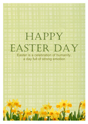easter wish card template