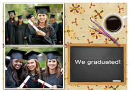 greeting card template of graduation