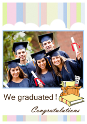greeting card template for happy graduation