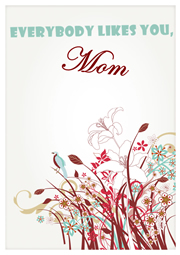 beautiful greeting card template for Mother's Day