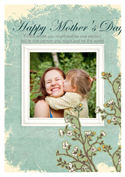 mothers day card with her sweet smile