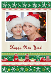 new year card with sweet times