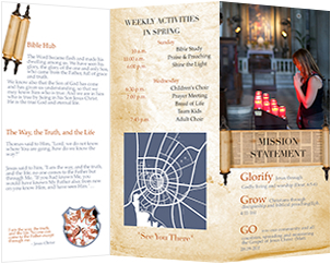 brochure template for Bible hub