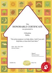 honorable certificate