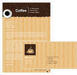 coffee eating letter template
