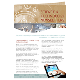 science and technology newsletter template