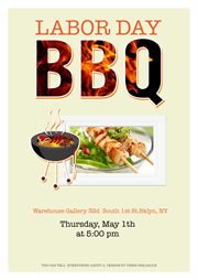 barbecue poster template