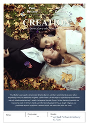Creation movie poster for printing