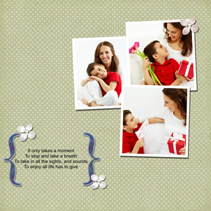 scrapbook template for family