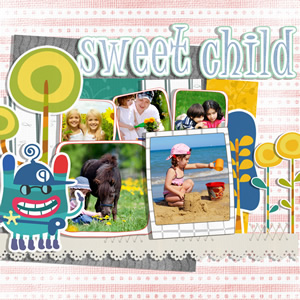 scrapbook album for sweet child