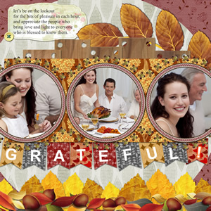scrapbook design idea for thanksgiving