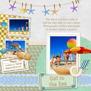 scrapbook template for travel