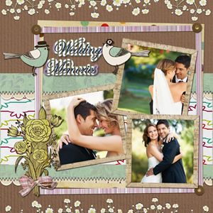 scrapbook design for wedding