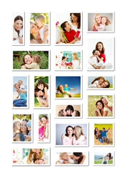 beautiful collage template for mother's day