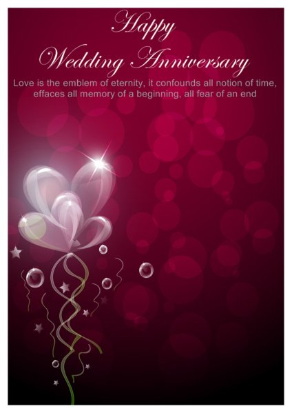 Free Templates For Anniversary Cards