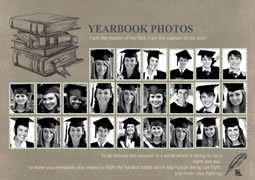 Photo collage template for yearbook