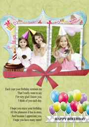 happy birthday greeting card template
