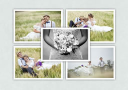 center wedding collage template