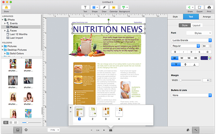 A powerful desktop publishing and page layout app for both business and home use affordable Screen Shot