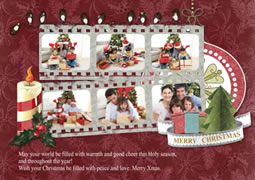 popular Christmas greeting card template