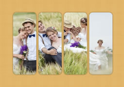 orange layout photo collage template