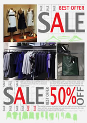 big sale for clothes photo poster template