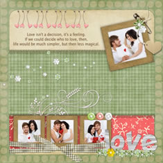 love photo scrapbook