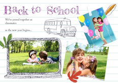 back to school card template