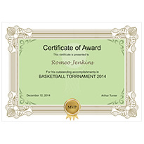 certificate template