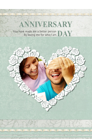 elegant anniversary card for forever love