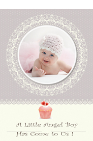 little baby boy card template