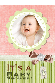 lovely baby shower card template