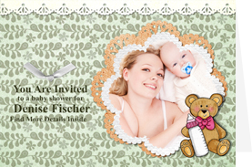 baby shower invitation card template