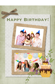 make custom birthday card with happy photos