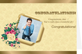 wonderful congratulation card for a good job