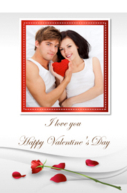 romantic valentine card template
