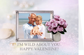 I'm wild about you valentine card template