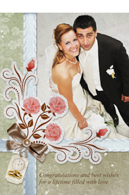 wedding congratulations card template