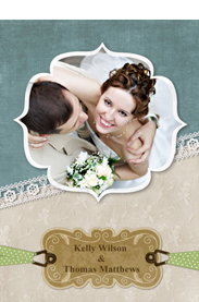 gorgeous wedding card template