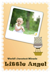 pretty baby greeting card