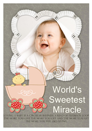 baby greeting card sample