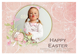 happy easter greeting card